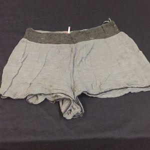 Large Free People 100% Cotton Shorts.